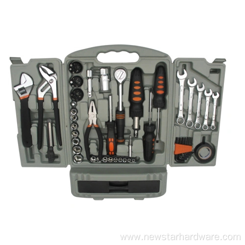 61pcs veeldoelige handgereedskap wat in blaaskas gestel is