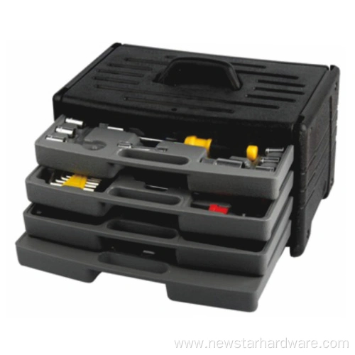 99stk 4 skuffer husholdningsv&aelig;rkt&oslash;jss&aelig;t med fatningss&aelig;t til bil og autoreparation