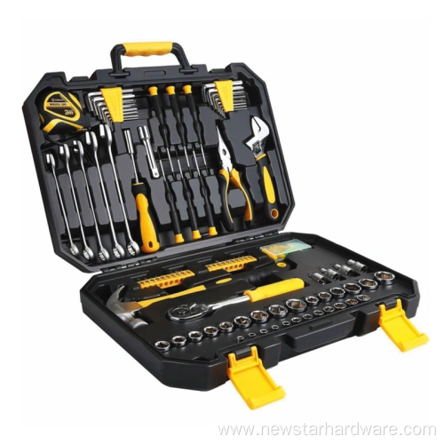 77pcs CRV Tool Set ກ່ອງເຄື່ອງມືຫນັກທີ່ມີຊຸດເຕົ້າສຽບສໍາລັບລົດແລະຊຸດເຄື່ອງມືສ້ອມແປງອັດຕະໂນມັດ