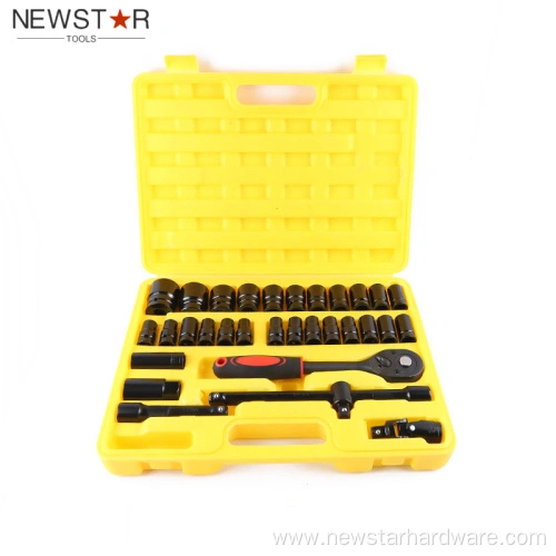 31τμχ 1/2'DR 36mm Socket Set Black Finish